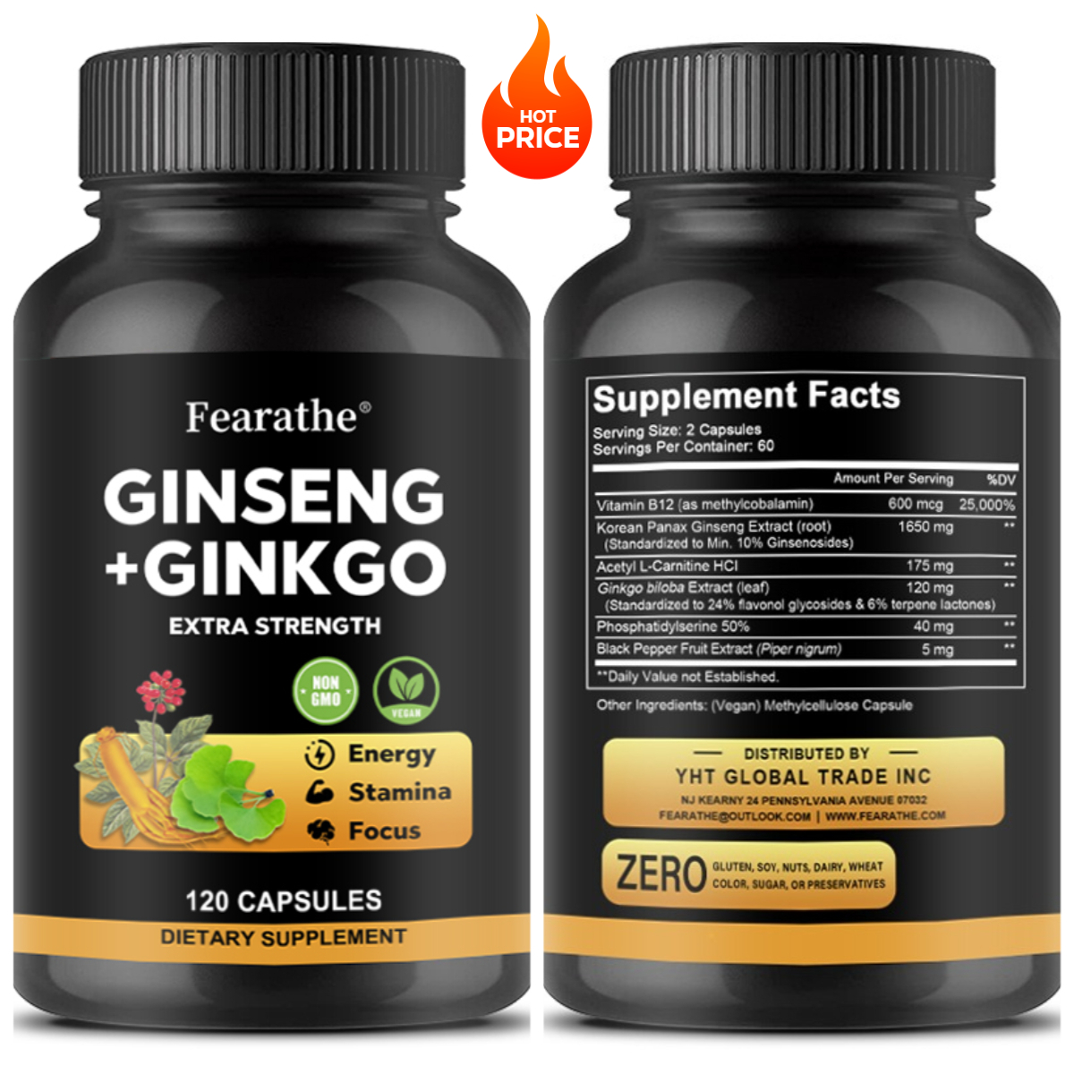 Ginkgo Biloba Extract - Panax Ginseng + Ginkgo Biloba Complex