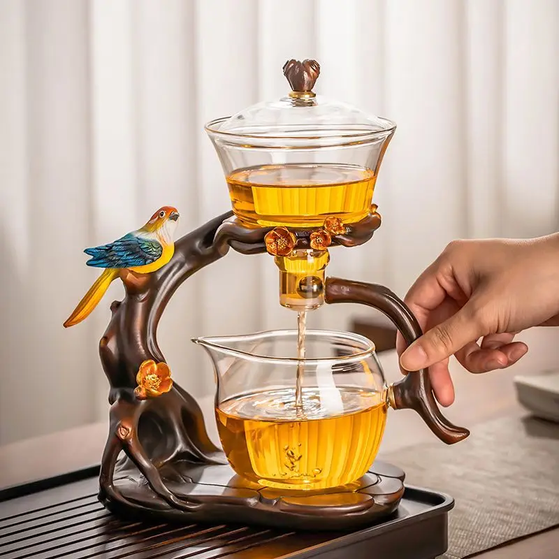 Nettle Leaf Tea - Glass Automatic Tea Set Lazy Tea