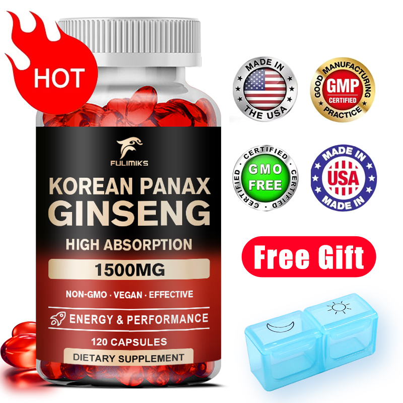 Ginkgo Biloba Extract - Panax Ginseng 15,000 mg - Red