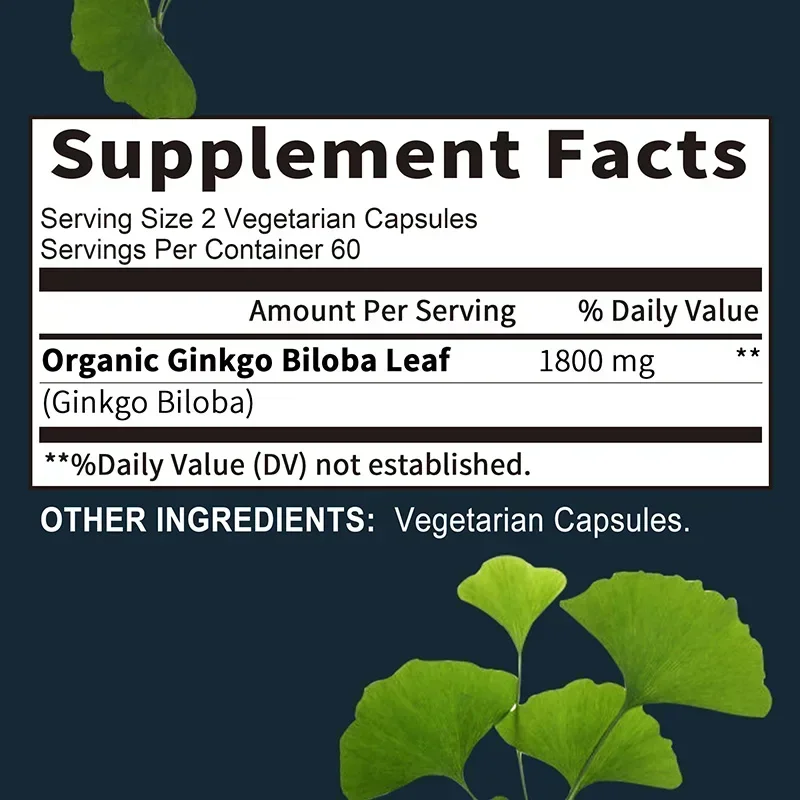 Ginkgo Biloba Supplement - Mem – Ginkgo Biloba Extract recenzja i cena