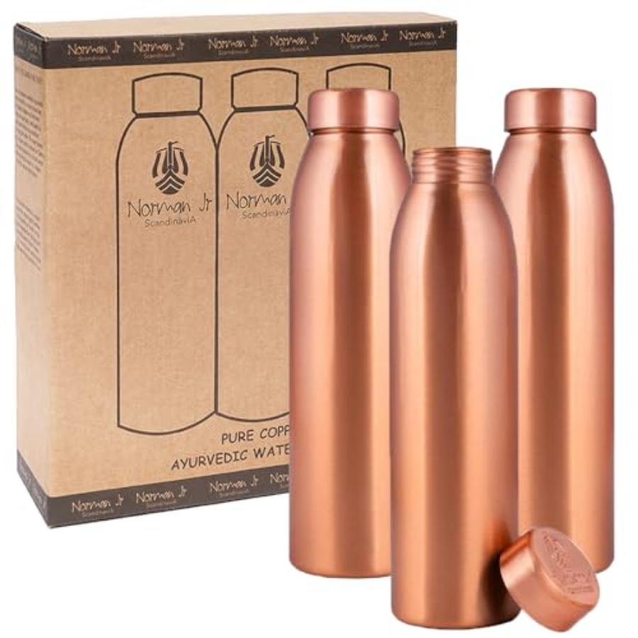 Copper Water Bottle 1L - Gift  – Ayurvedic & Herbal Wellness Kits recenzja i cena