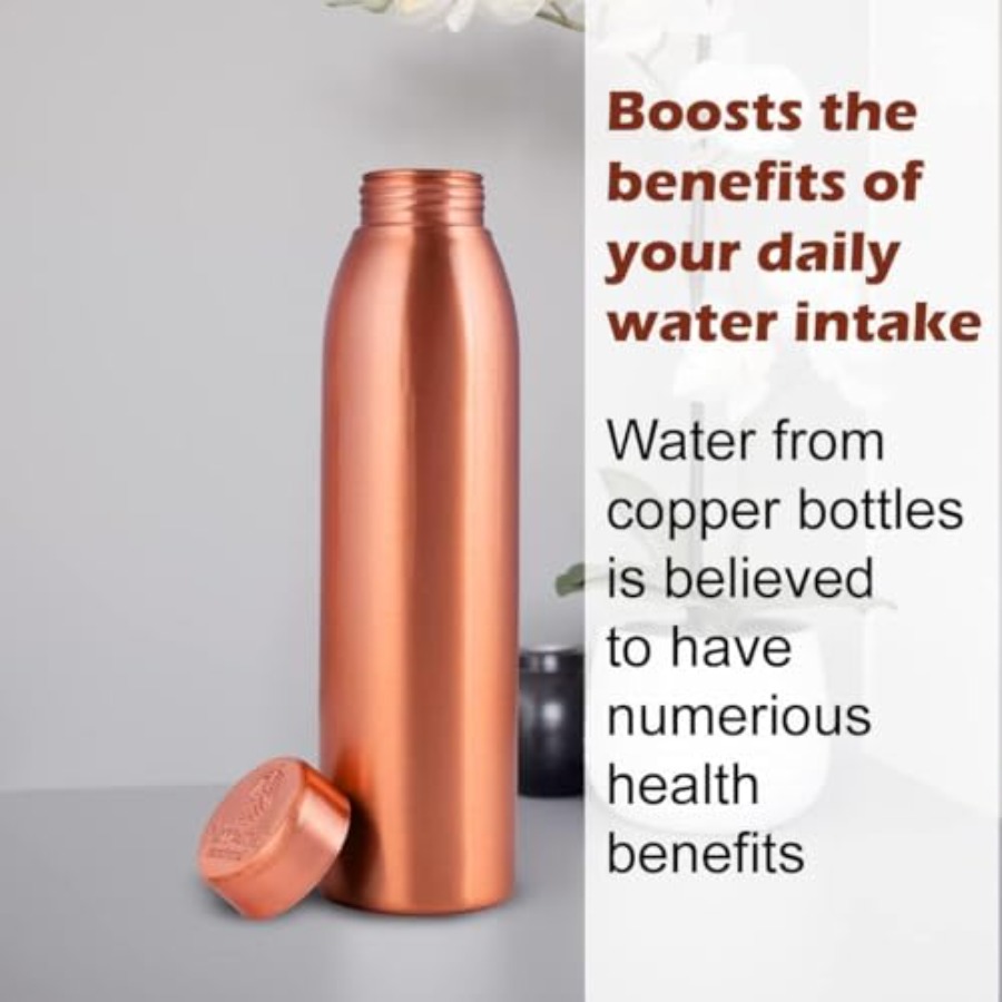 Copper Water Bottle 1L - Gift  – Ayurvedic & Herbal Wellness Kits recenzja i cena