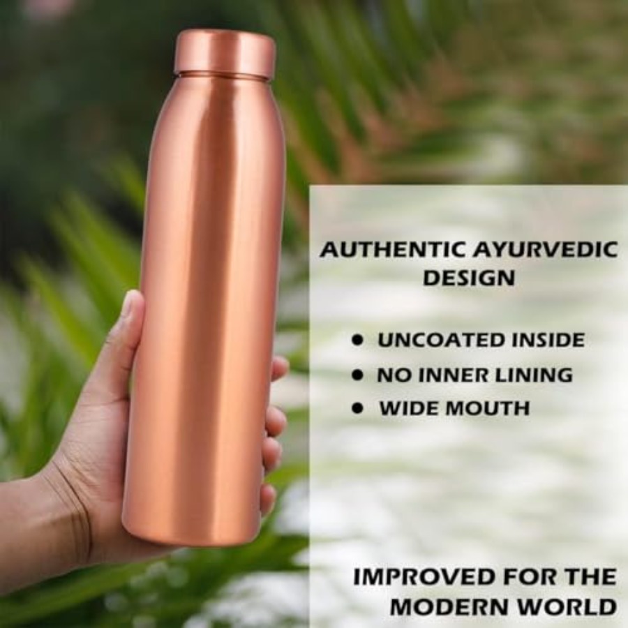 Copper Water Bottle 1L - Gift  – Ayurvedic & Herbal Wellness Kits recenzja i cena