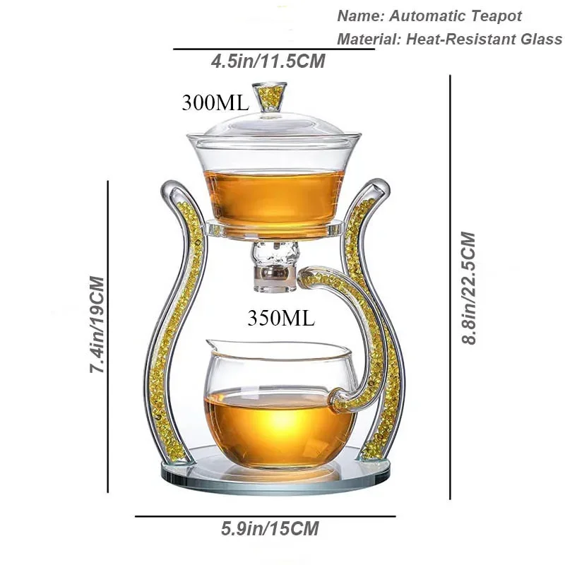 Glass Automatic Lazy Tea Set   – Nettle Leaf Tea recenzja i cena