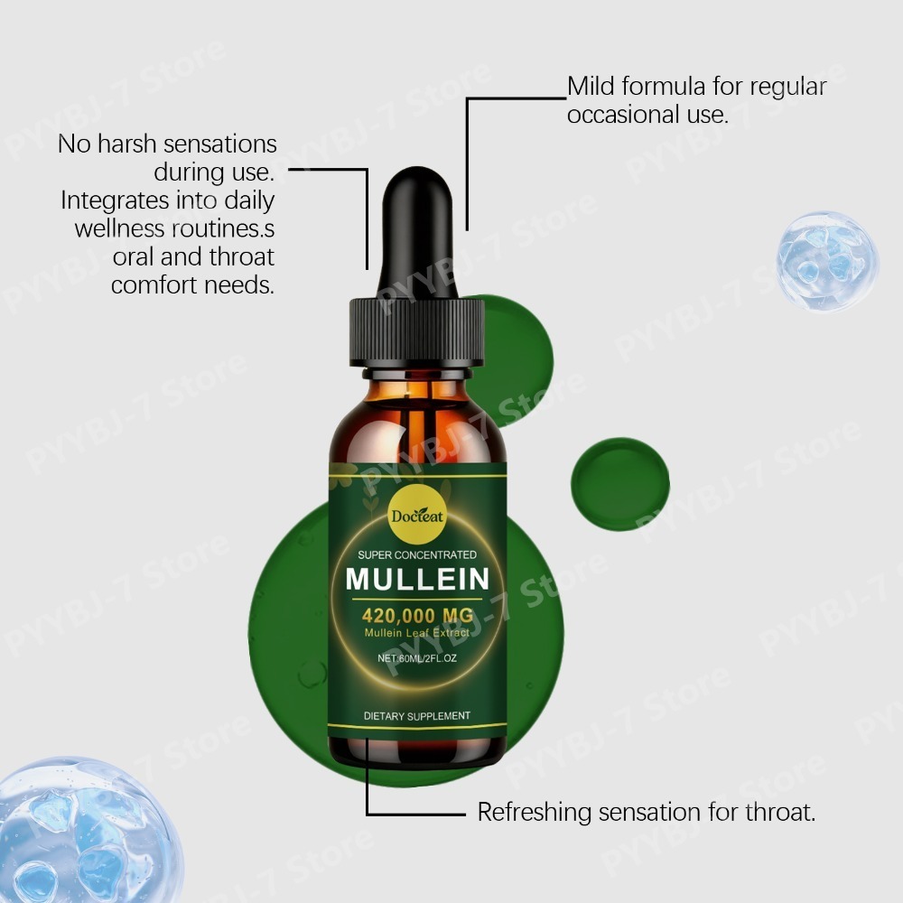 Mullein Leaf Extract Drops 60m – Herbal Wellness Drops recenzja i cena