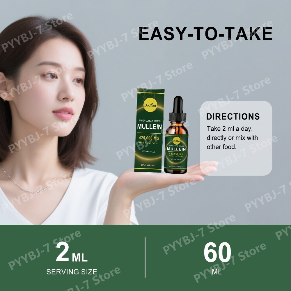 Mullein Leaf Extract Drops 60m – Herbal Wellness Drops recenzja i cena