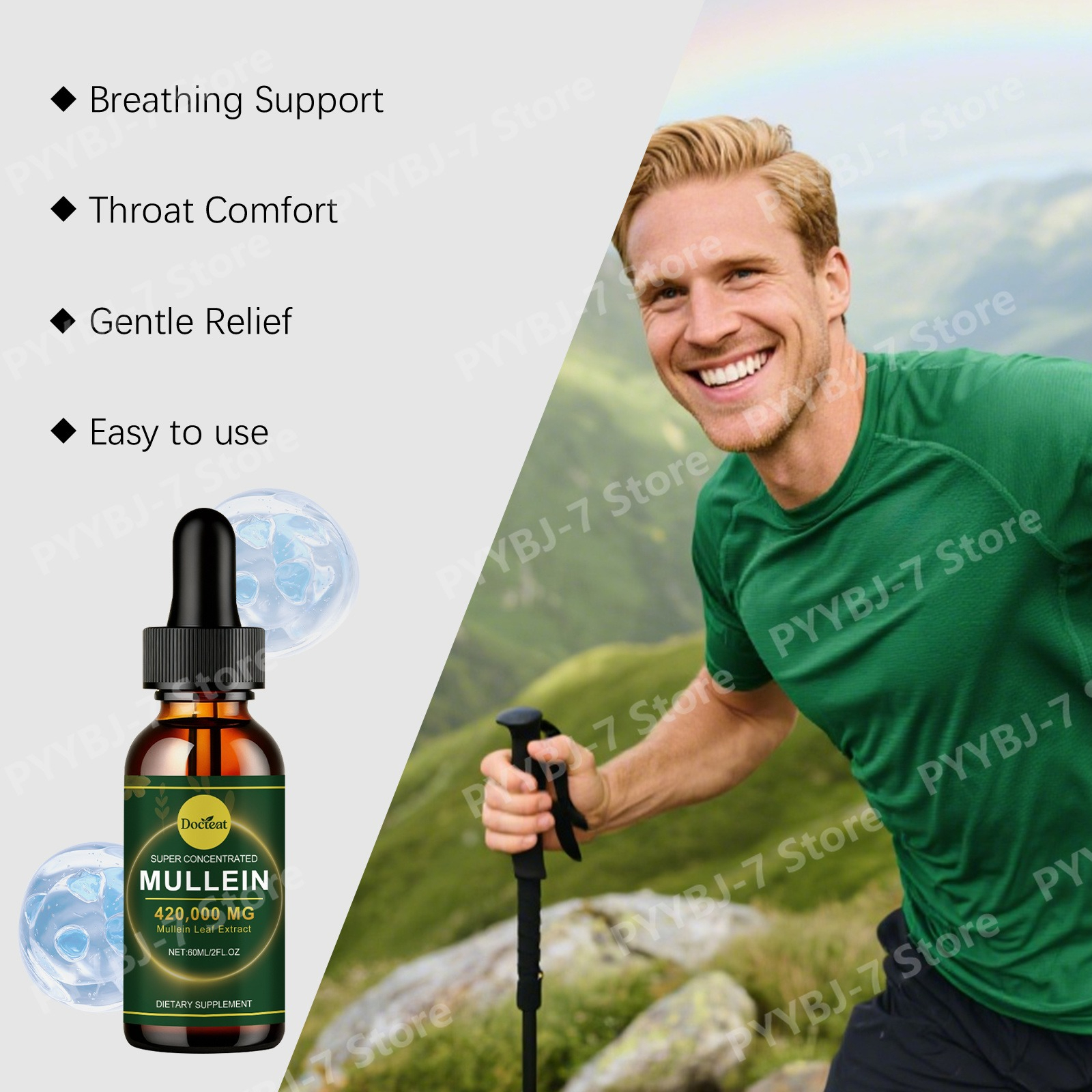 Mullein Leaf Extract Drops 60m – Herbal Wellness Drops recenzja i cena
