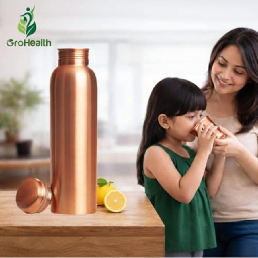 Pure Copper Water 34oz 1 Litre – Ayurvedic & Herbal Wellness Kits recenzja i cena