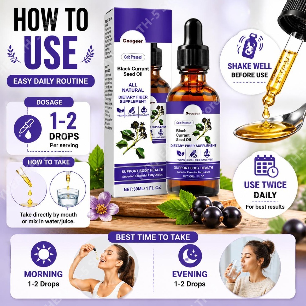Black Currant Seed Oil Drops 3 – Wellness Herbal Medicine recenzja i cena