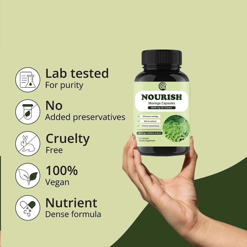 Moringa Capsules | 100% Pure M – Moringa Leaf Powder recenzja i cena