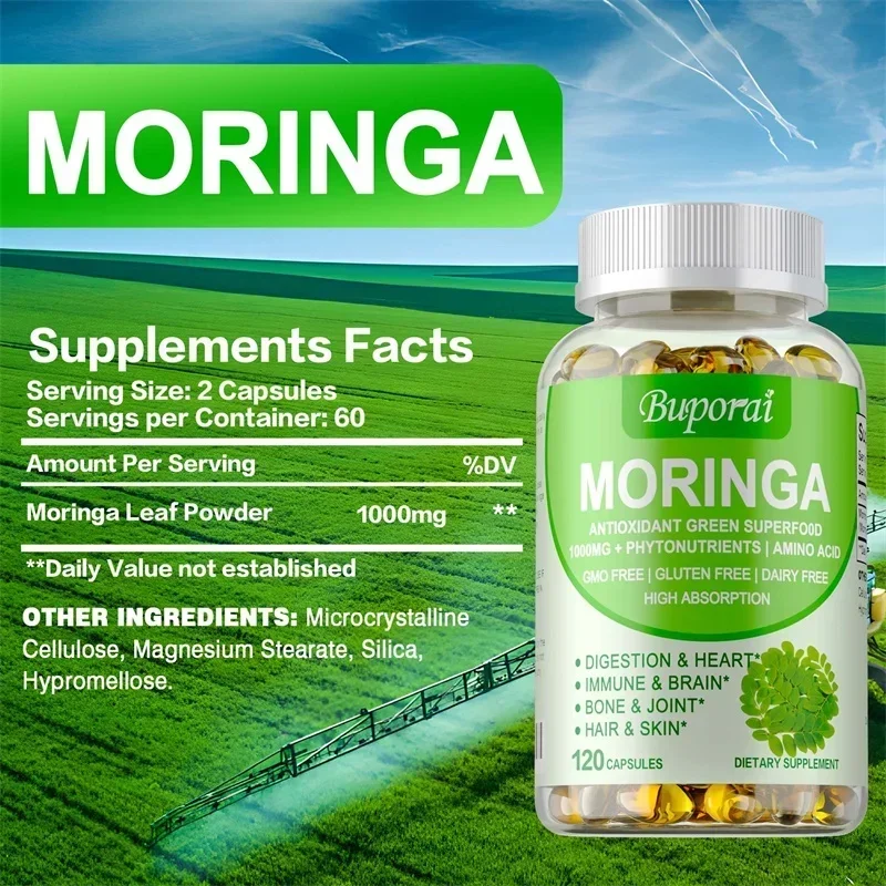 Moringa Capsules 1000mg - Incr – Moringa Leaf Powder recenzja i cena