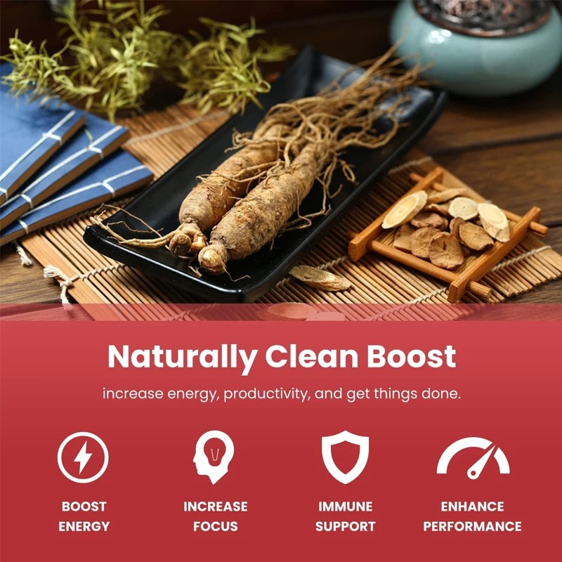 Vegan Korean Red Panax Ginseng – Ginkgo Biloba Extract recenzja i cena