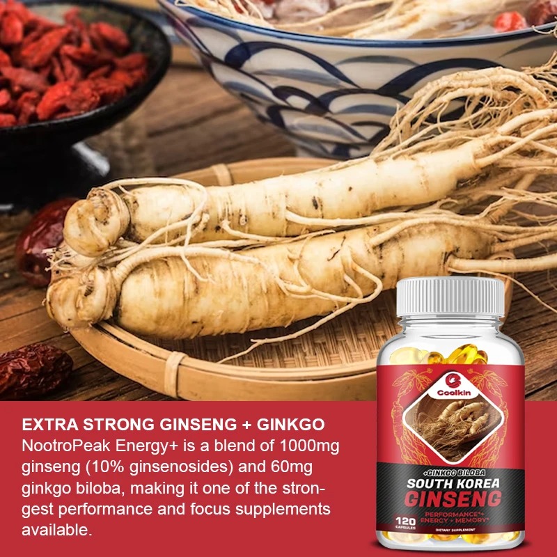 Vegan Korean Red Panax Ginseng – Ginkgo Biloba Extract recenzja i cena