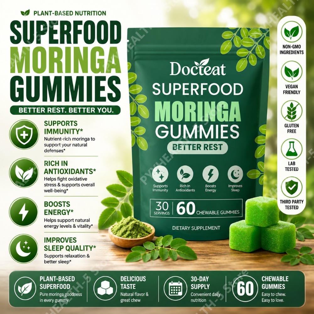 Docteat Moringa Gummies with B – Moringa Leaf Powder recenzja i cena