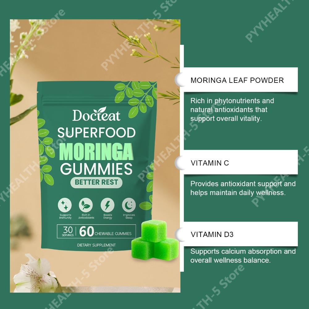 Docteat Moringa Gummies with B – Moringa Leaf Powder recenzja i cena