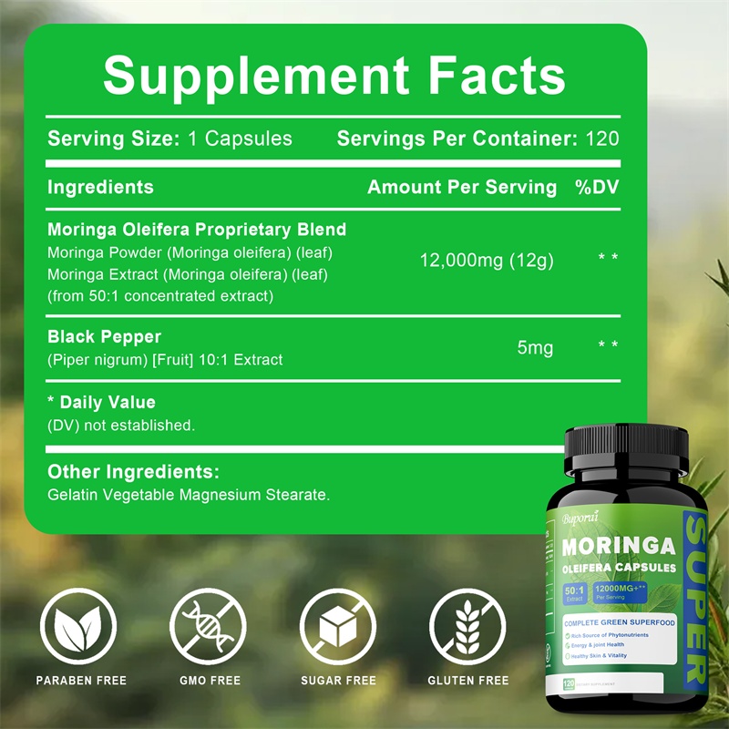 Pure Moringa Leaf Powder Capsu – Moringa Leaf Powder recenzja i cena