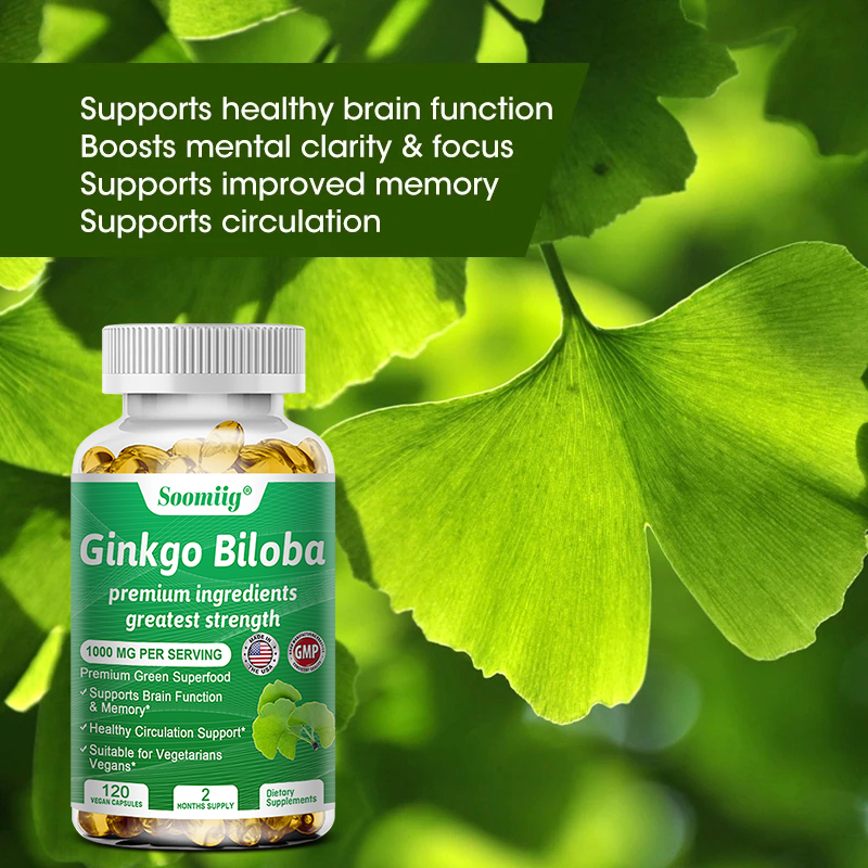 Ginko Biloba Capsules - Brain  – Ginkgo Biloba Extract recenzja i cena