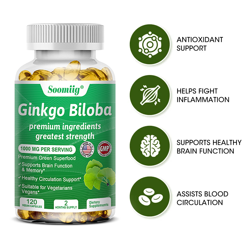 Ginko Biloba Capsules - Brain  – Ginkgo Biloba Extract recenzja i cena