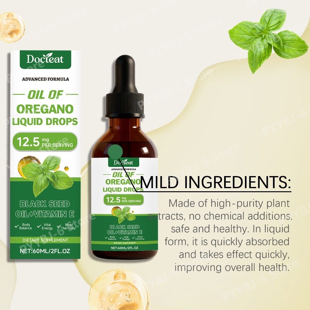 Oregano Oil Liquid Drops 60ml  – Herbal Wellness Drops recenzja i cena