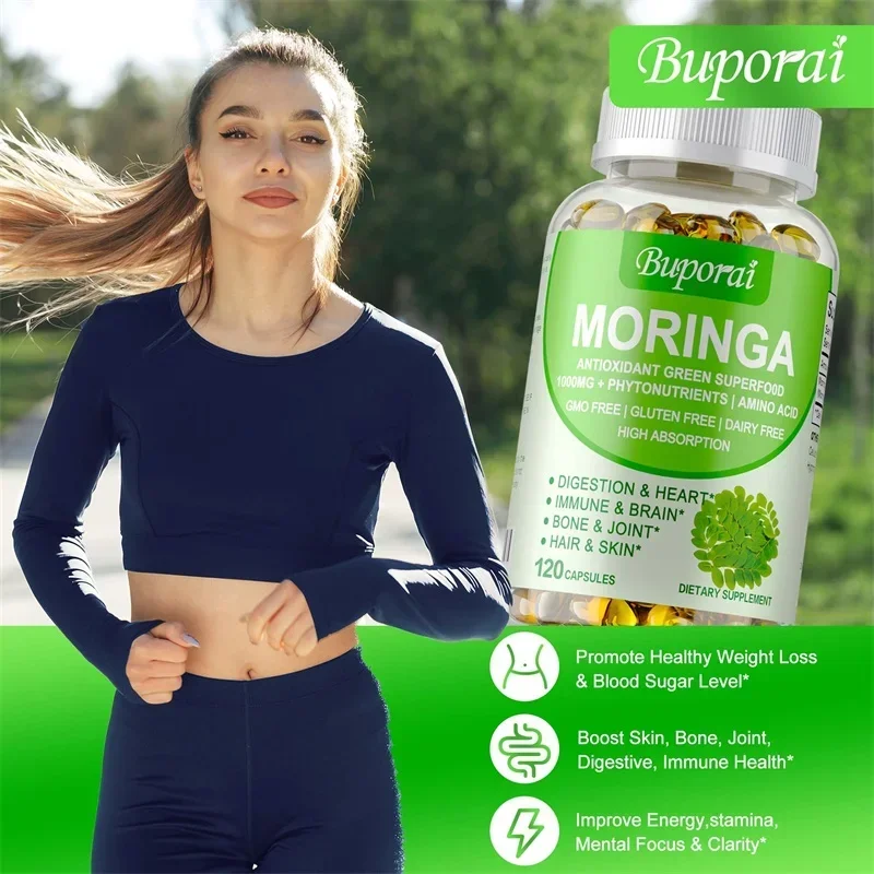Moringa Capsules 1000mg - Supp – Moringa Leaf Powder recenzja i cena