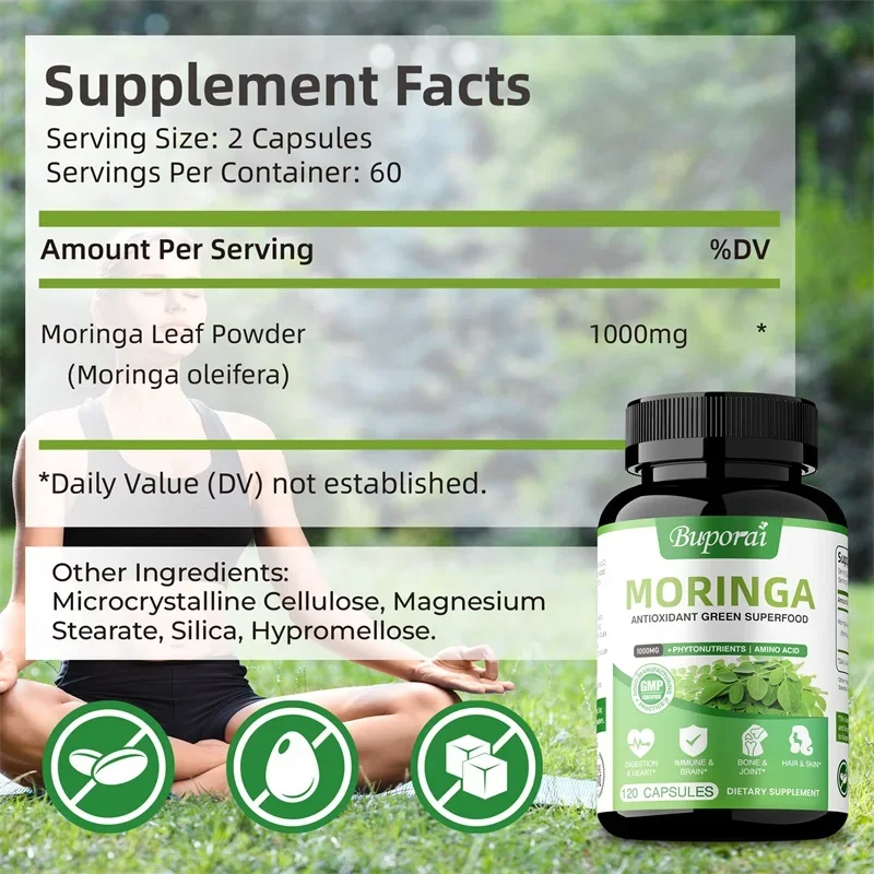 Moringa Capsules - Immune Syst – Moringa Leaf Powder recenzja i cena