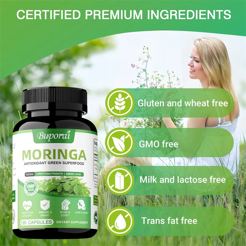 Moringa Capsules - Immune Syst – Moringa Leaf Powder recenzja i cena