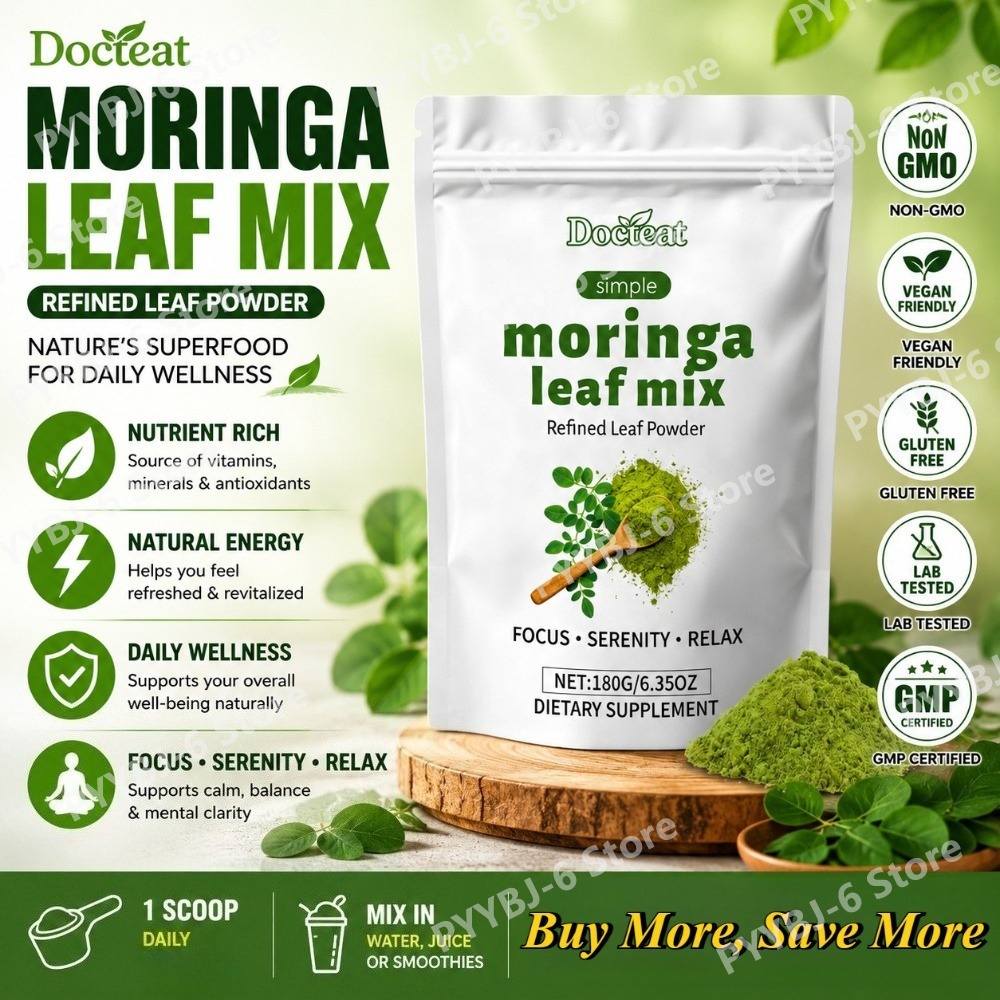 Docteat Moringa Leaf Powder, R – Moringa Leaf Powder recenzja i cena